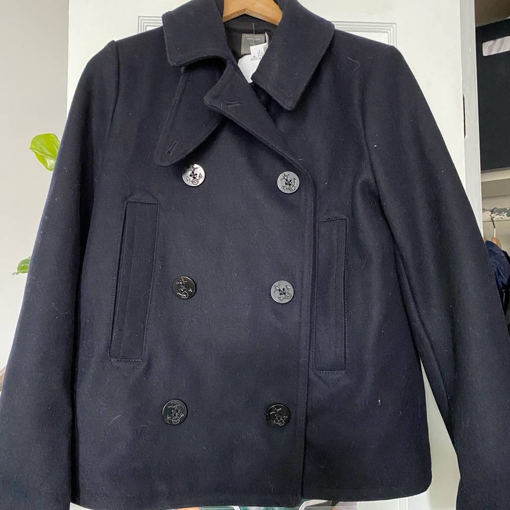 Brand new Navy Gap Peacoat